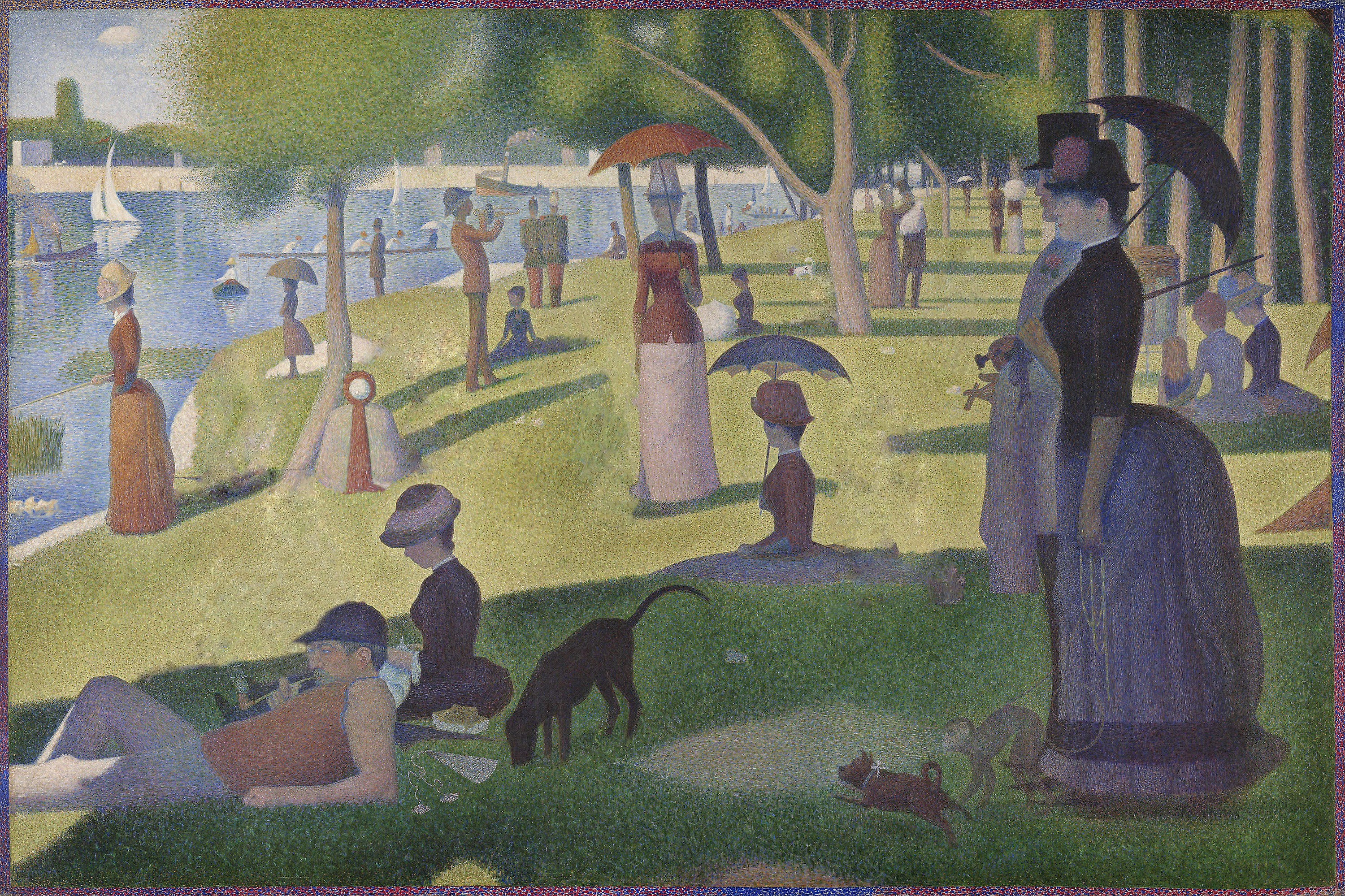 Many individuals have been suppressed from the painting and are no longer present.